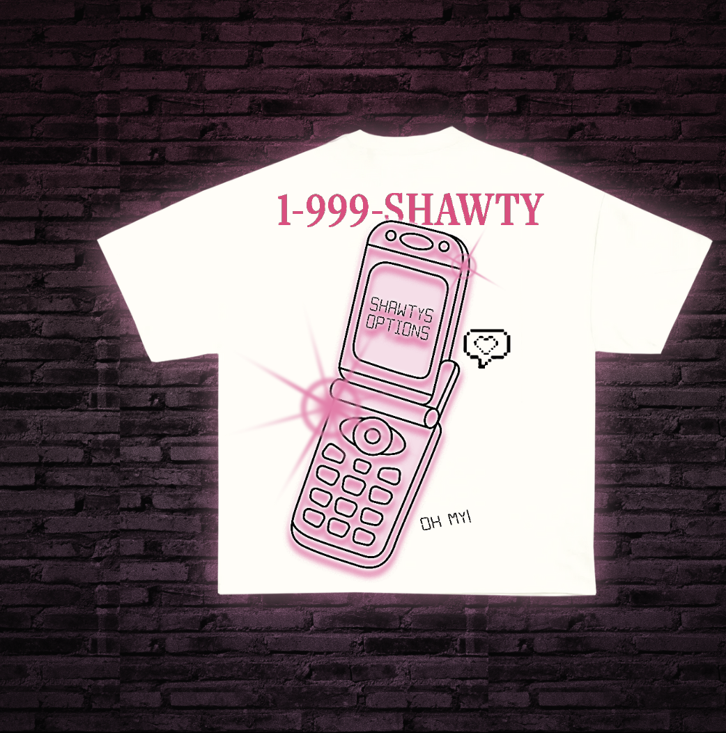 SHAWTY HOTLINE OVERSIZED TEE